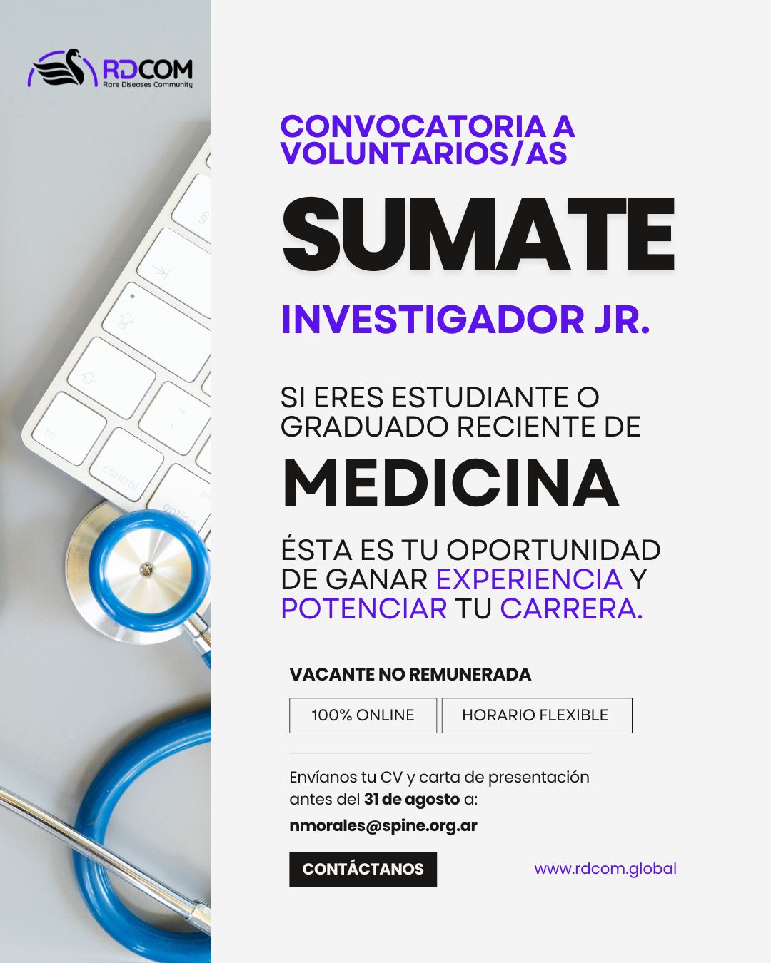 Convocatoria: Investigador/a Junior